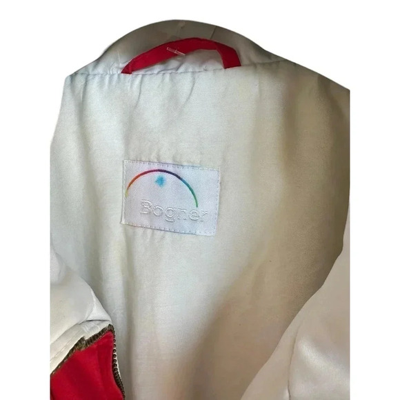 Bogner Red Long Sleeve Front Zipper USA Made Snow Bunting Ski Suit Size 6 - Picture 7 of 10